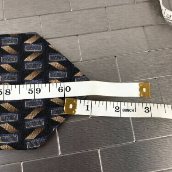 Joseph & Feiss Neck Tie Mens 4x61 Black With Geometrical Design Classiccore Norm - Picture 5 of 6